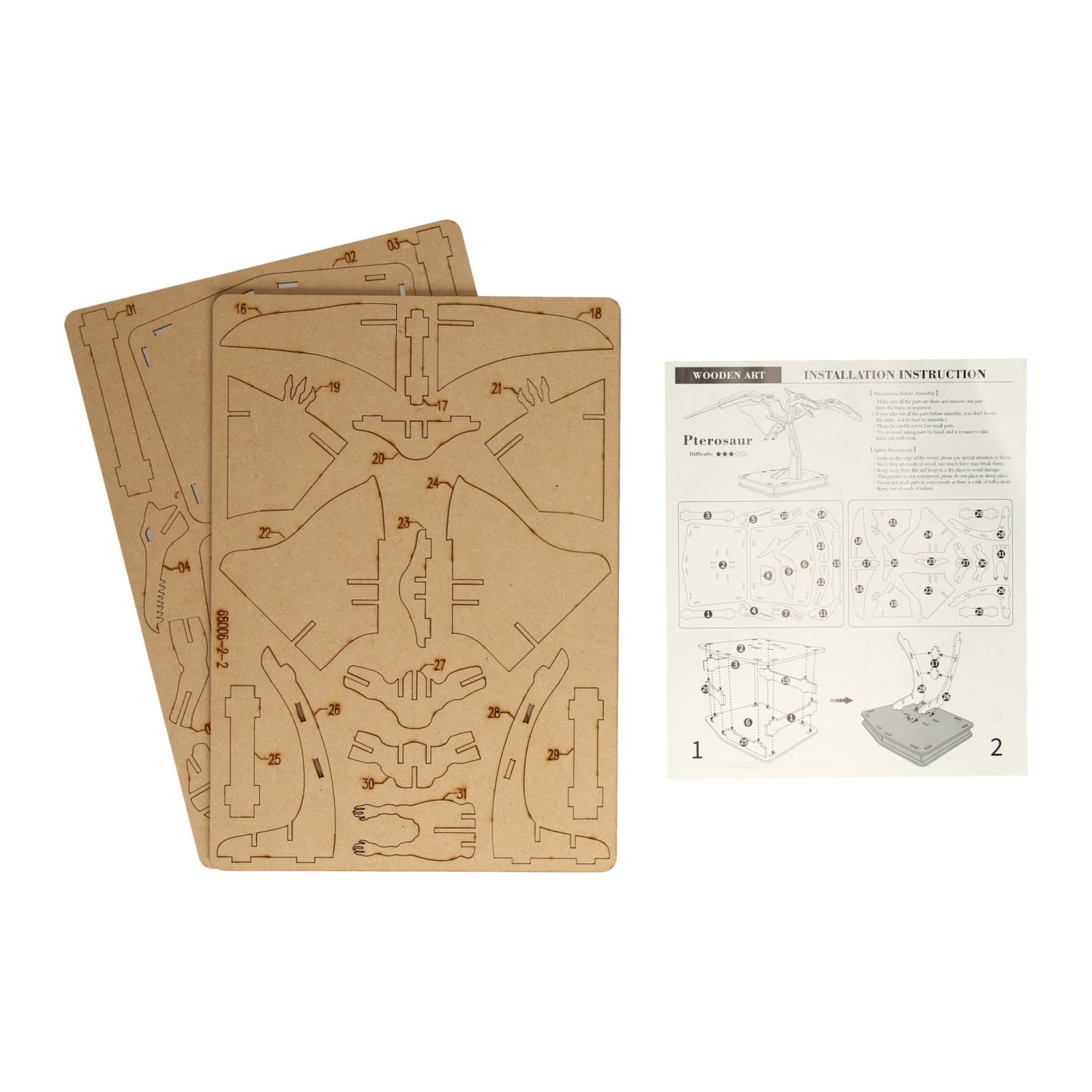 PIZZO DE MADERA 3D DINOSAURUS