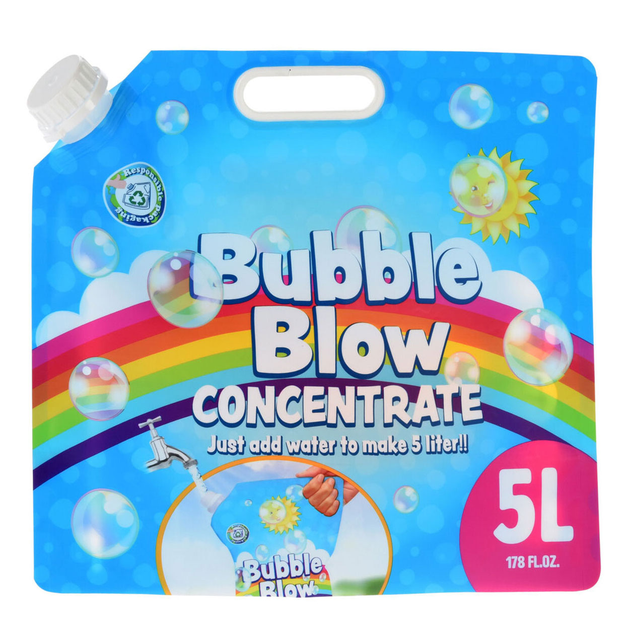 Mezcla concentrada de vejiga de burbujas con bolsa de agua, 5 litros