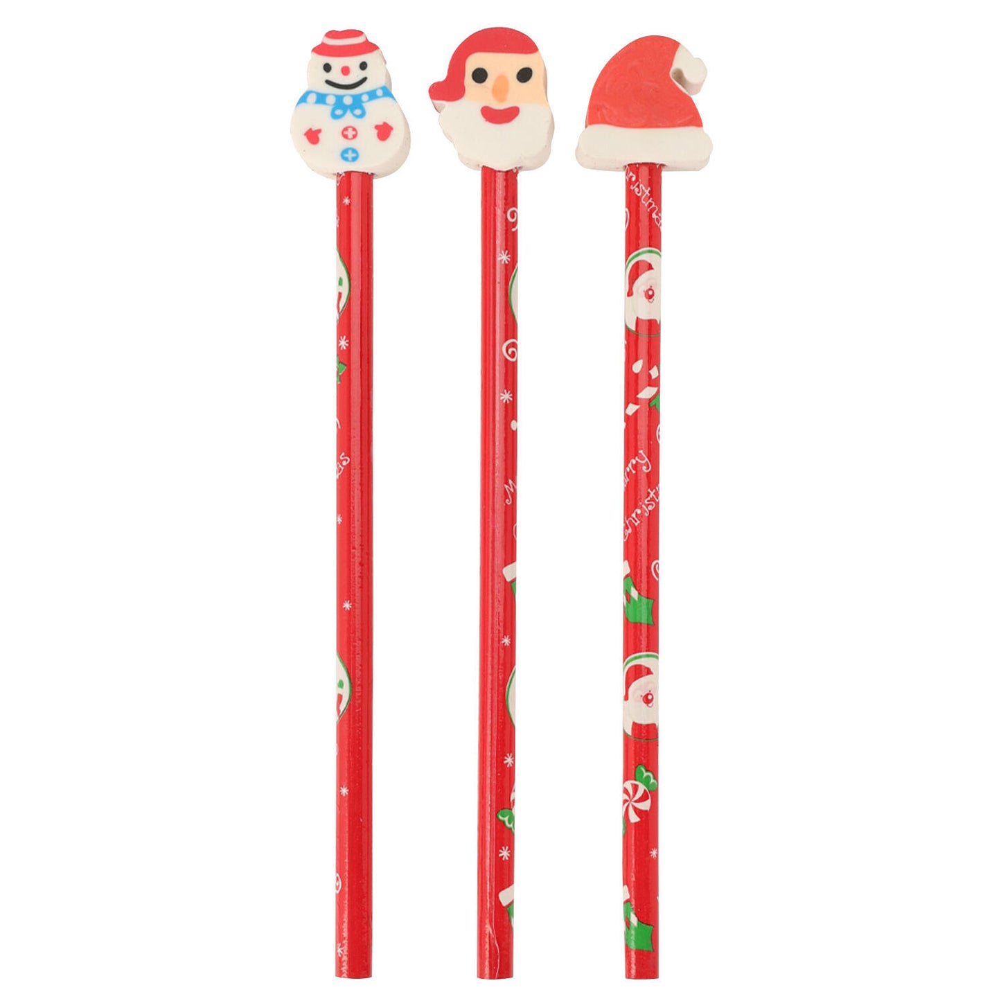 Lápiz con chicle Navidad, 3st.