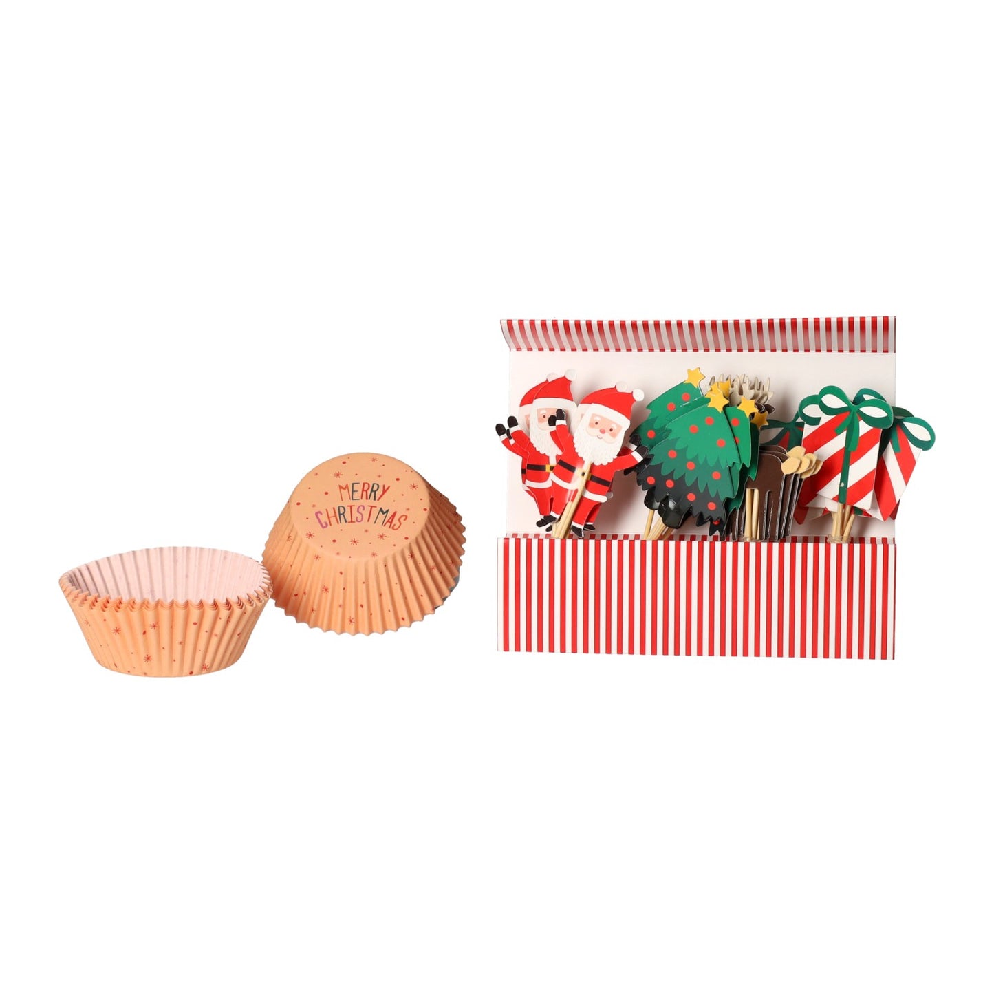 cakevorm set kerst design, 48dlg.