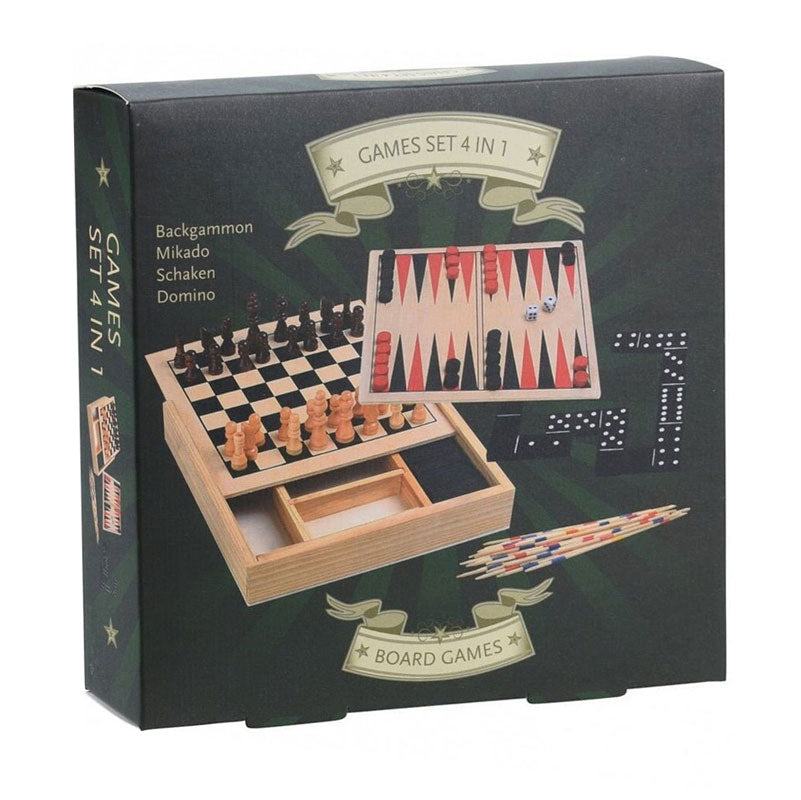 Koopman 4-in1 houten spellendoos