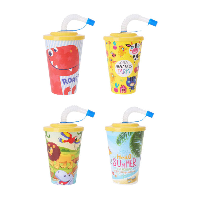 Kinderbeker met rietje