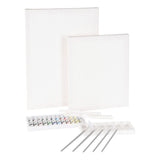 Schildersset met canvas, verf en penselen - afbeelding 1