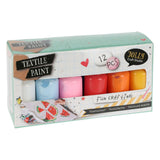 Textielverf, Set van 12 Kleuren - afbeelding 2