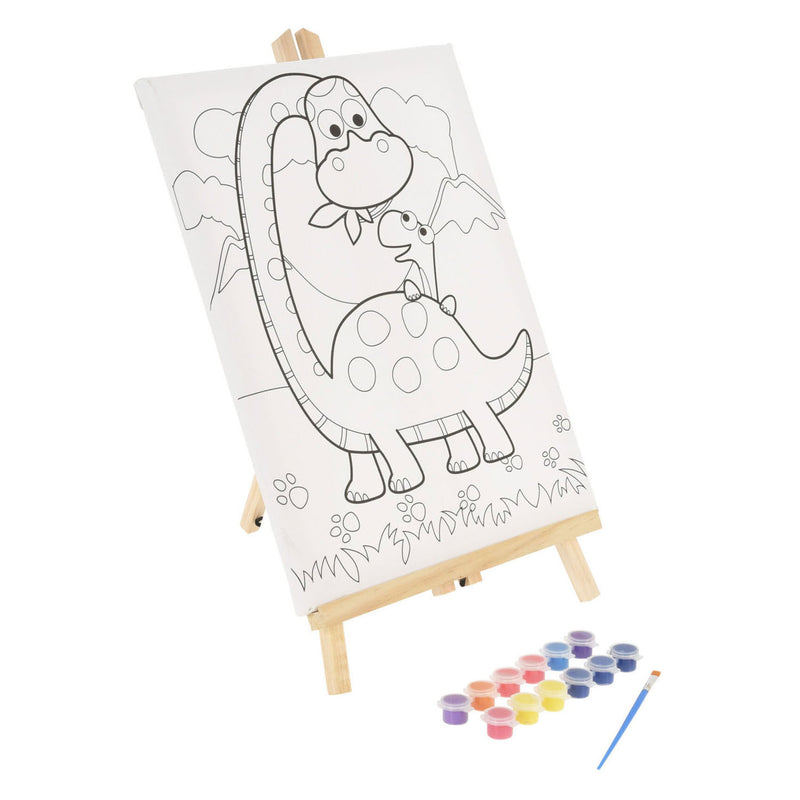 Schilderset met canvas en verf