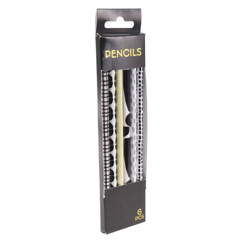 Matite grigie HB Bianco nero, 6st.