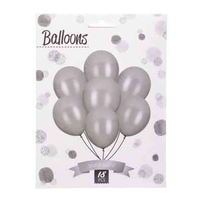 Ballonnen zilver, 18st.