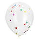 Globos con confeti Multi Colors, 8st.
