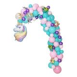 Bouw je eigen ballonnenboog set unicorn, 120dlg. - afbeelding 1
