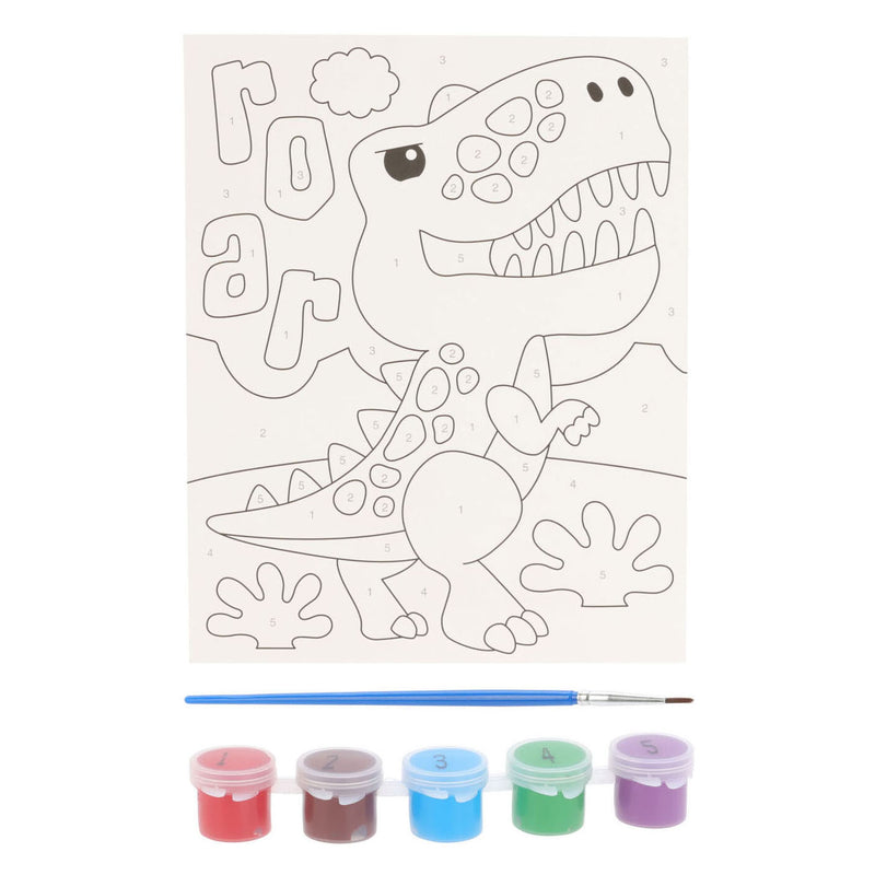 Dipingendo per numero set animale per bambini