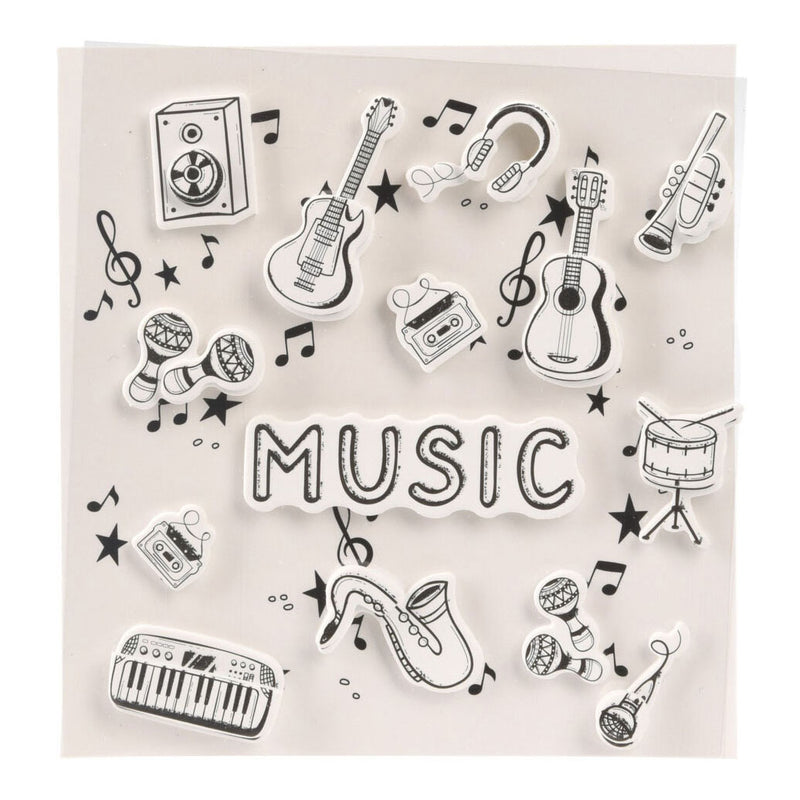 Adesivi design musicale 3d