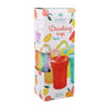 Bicchieri colorati con cannuccia, 6 pz.