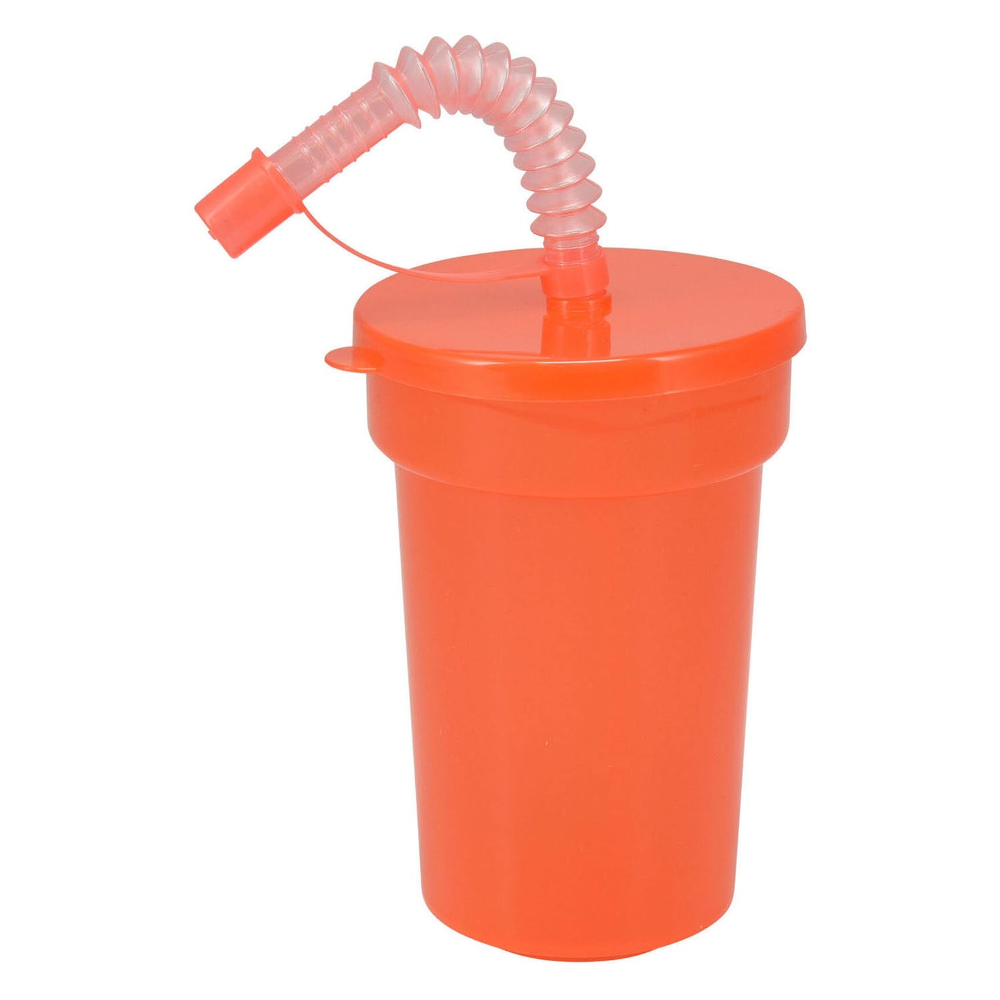 Bicchieri colorati con cannuccia, 6 pz.