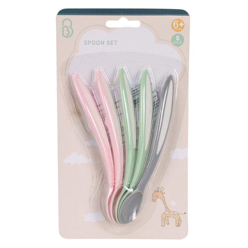 Set di babyloepels Pastel, 5st.