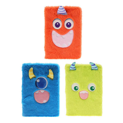 Monstruo de felpa de cuaderno