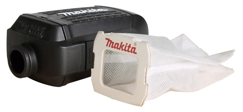 Caja de polvo para accesorios Makita, incluida bolsa para el polvo - 135327-0