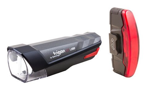 Spanninga trigon 25 set II anteriore + posteriore USB + BH29 999192