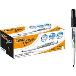 Pennarello per lavagna bianca BIC 1741 Velleda supporto in plastica largo 1,4 mm nero rotondo