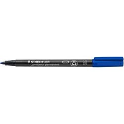Penna staedtler lumocolor 317 fibra 1mm blu impermeabile