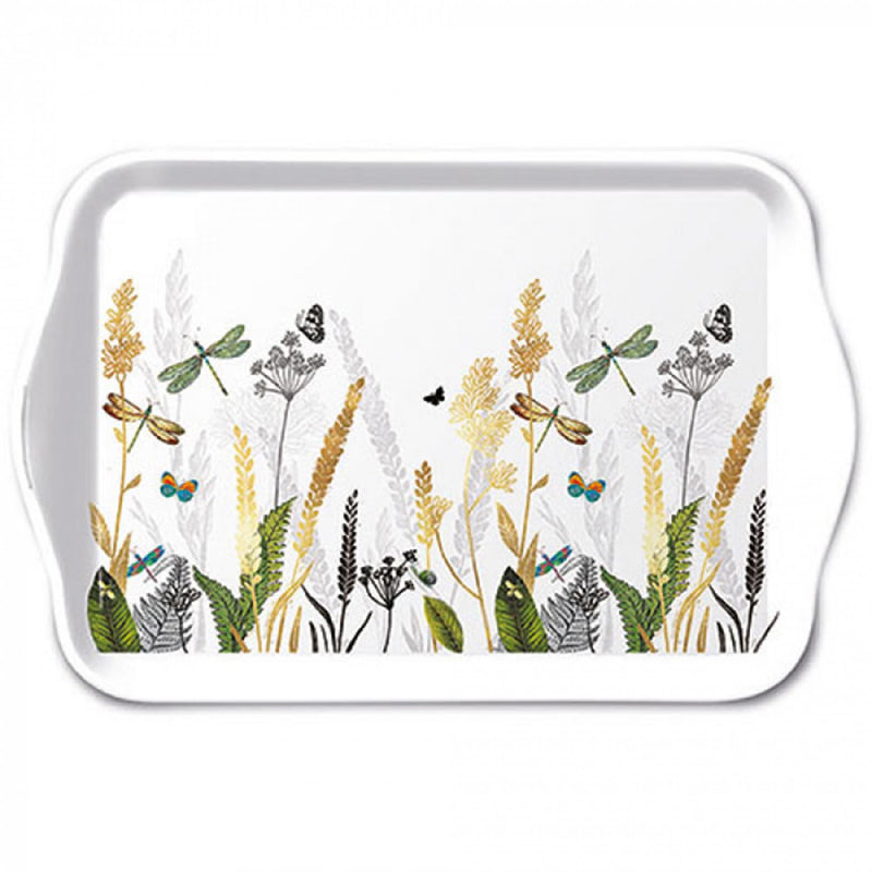 Ambiente tray ornamental flowers 13x21cm