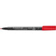 Pennarello permanente staedtler lumocolor 318-2 medio 0,6m rosso solubile in acqua 10 pz