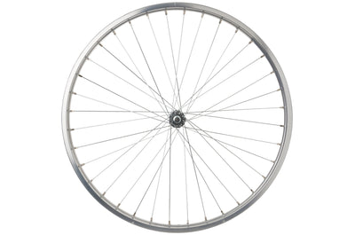 Rueda delantera Cordo 26x1 3 8 22-590 eje macizo radios acero inoxidable cromado