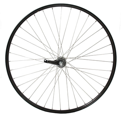Rueda trasera Shimano cordo 28 1 2 22-635 buje de freno radios de acero inoxidable negro