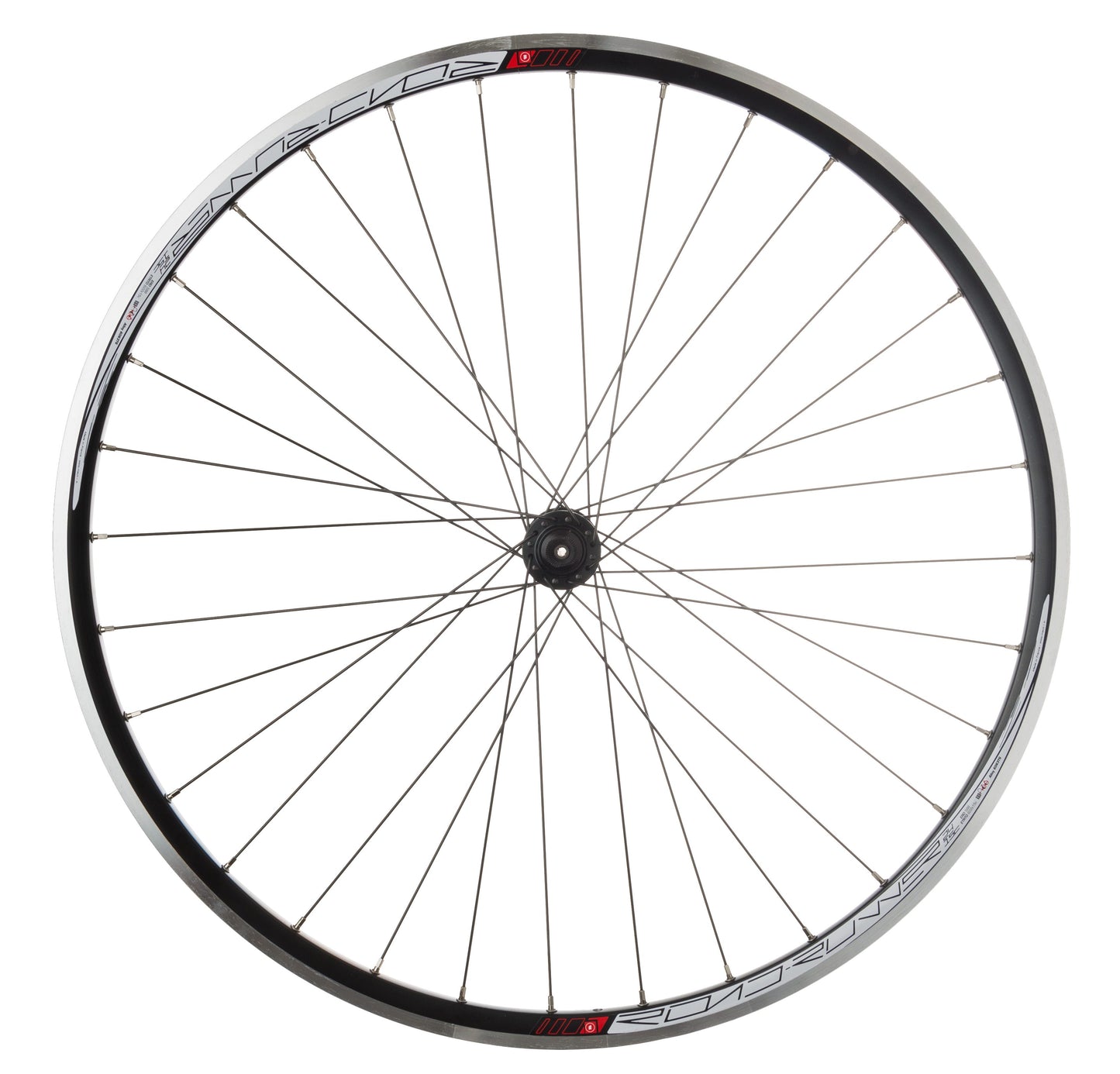 Rueda delantera Cordo 28x1-15-622 llanta mach1 roadrunner buje tiagra radio dt campeón negro