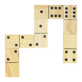 Groot houten dominospel - 28dlg. - afbeelding 1