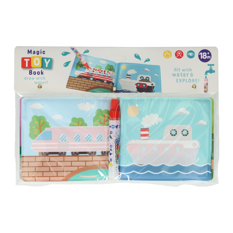 Libro para colorear al agua con bolígrafo - vehículos