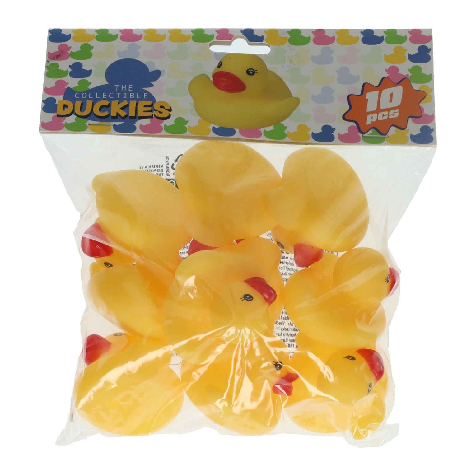 Patitos de goma 6x5,5x4cm - 10 uds.
