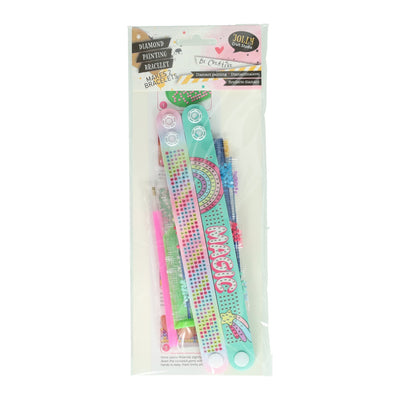 Juego de fabricación de pulseras con pintura de diamantes - 2 piezas.