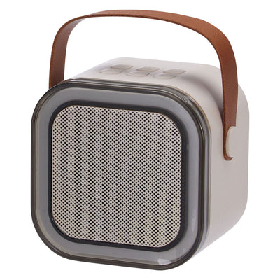 Set de karaoke inalámbrico con altavoz y 2 micrófonos.