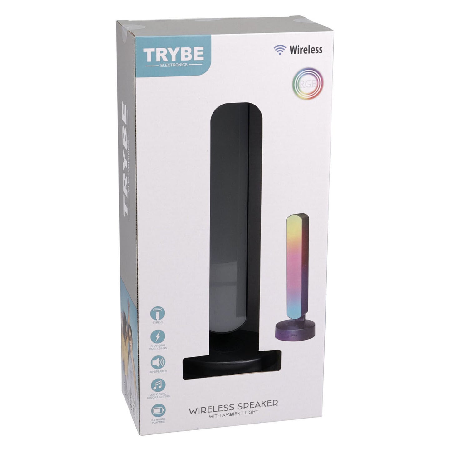 Altavoz inalámbrico con iluminación - con cable de carga USB-C