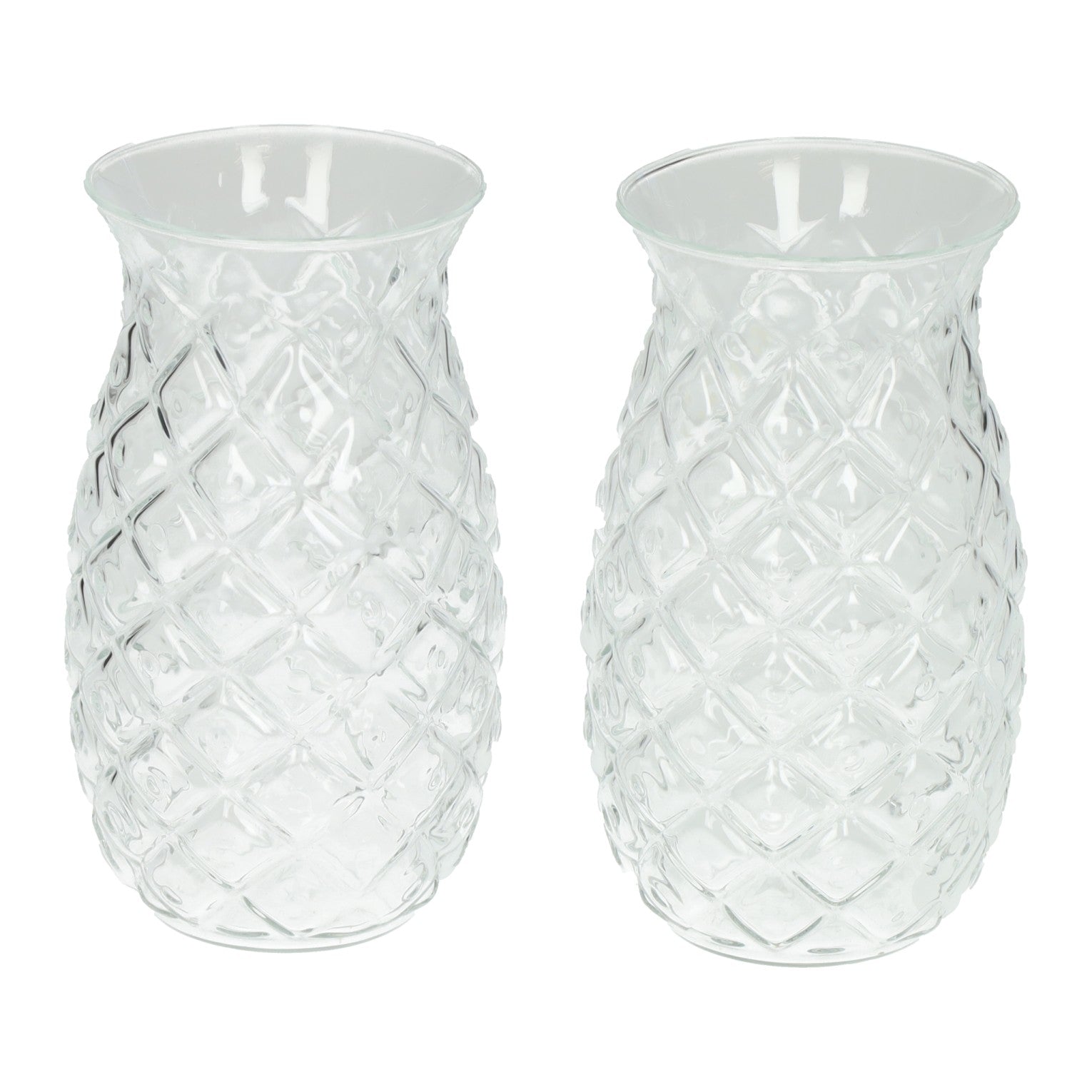 Juego de vasos con forma de piña 525ml - 2 uds.