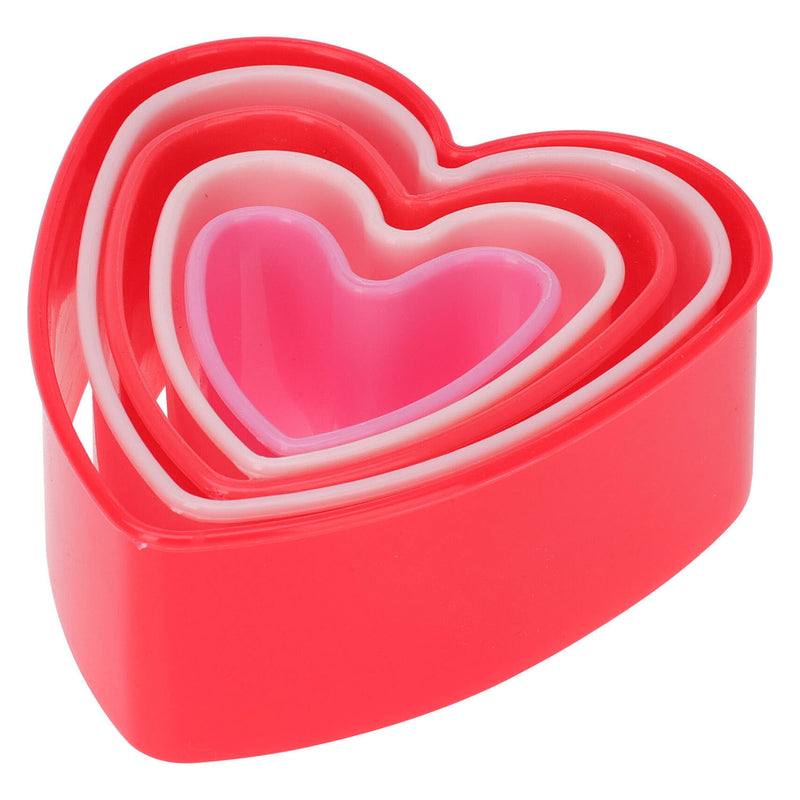 Juego de cortadores de galletas en forma de corazón - 5 uds.