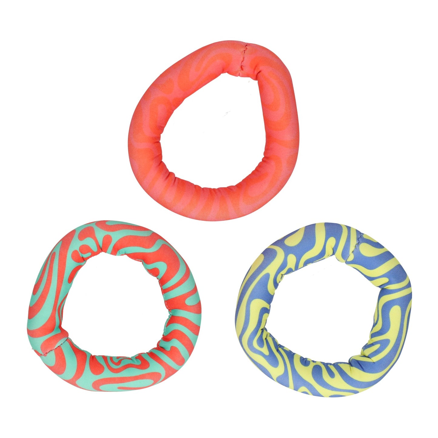 Set di giocattoli per anelli da immersione in neoprene - 3 pezzi.