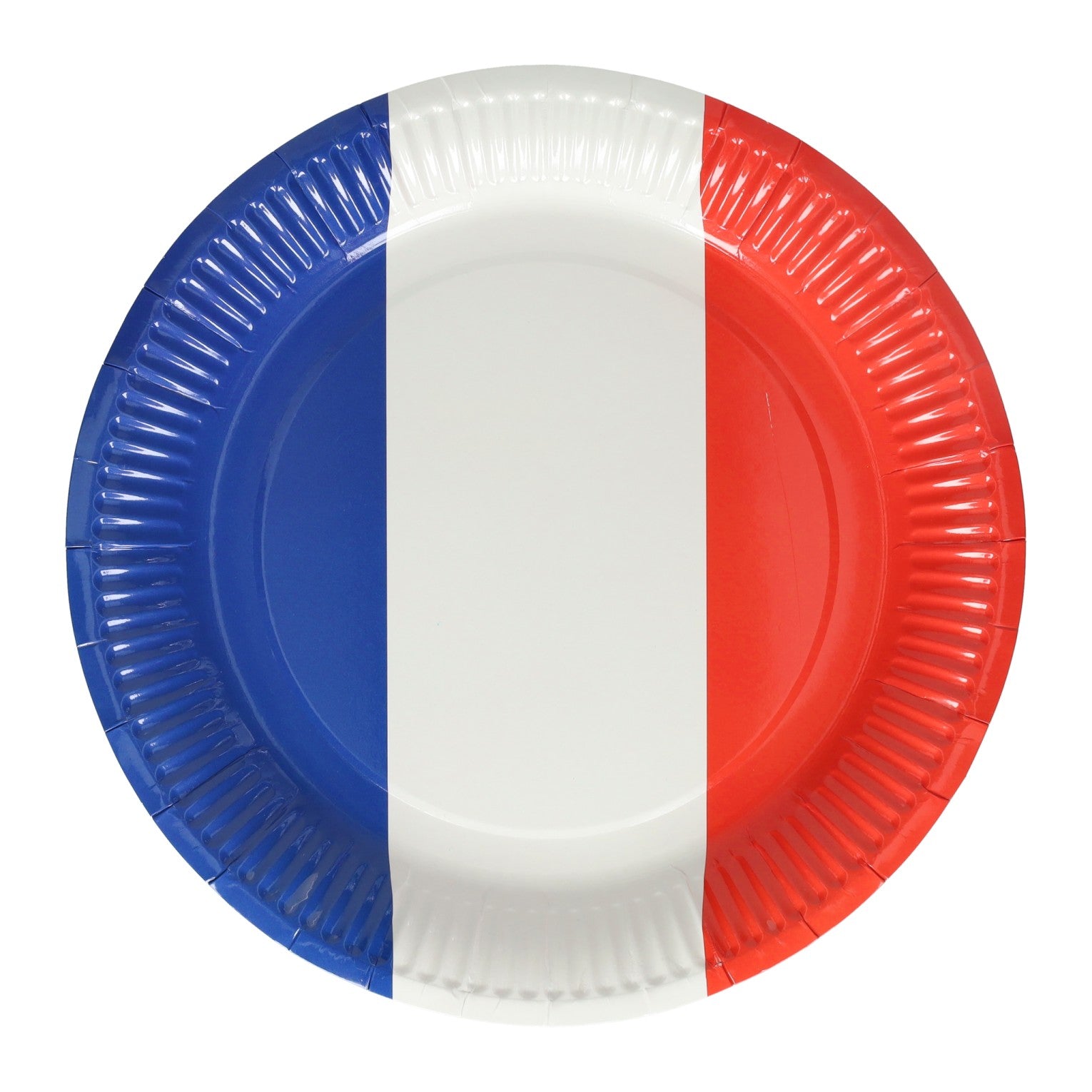 Piatto di carta 23 cm bandiera francese olandese