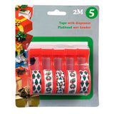Christmas adhesive tape, 5st - afbeelding 1