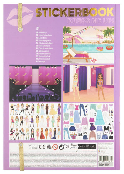 Creative craft group besties dress me up libro de pegatinas neón A4 - 10 hojas