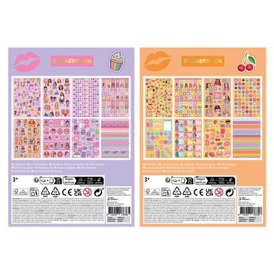 Libro di adesivi Besties neon A5 8 fogli