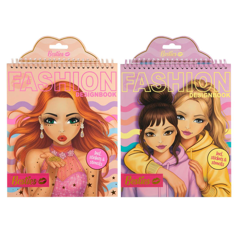 Libro de diseño de moda Besties neón 24x20cm