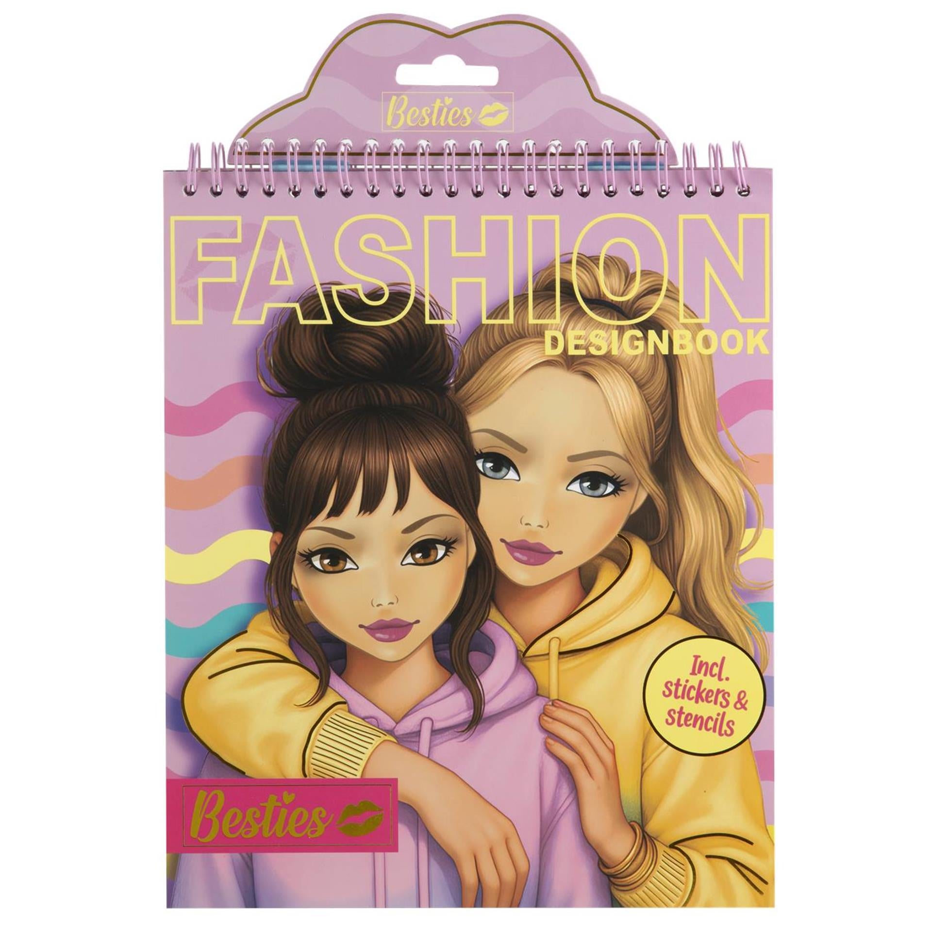 Libro de diseño de moda Besties neón 24x20cm