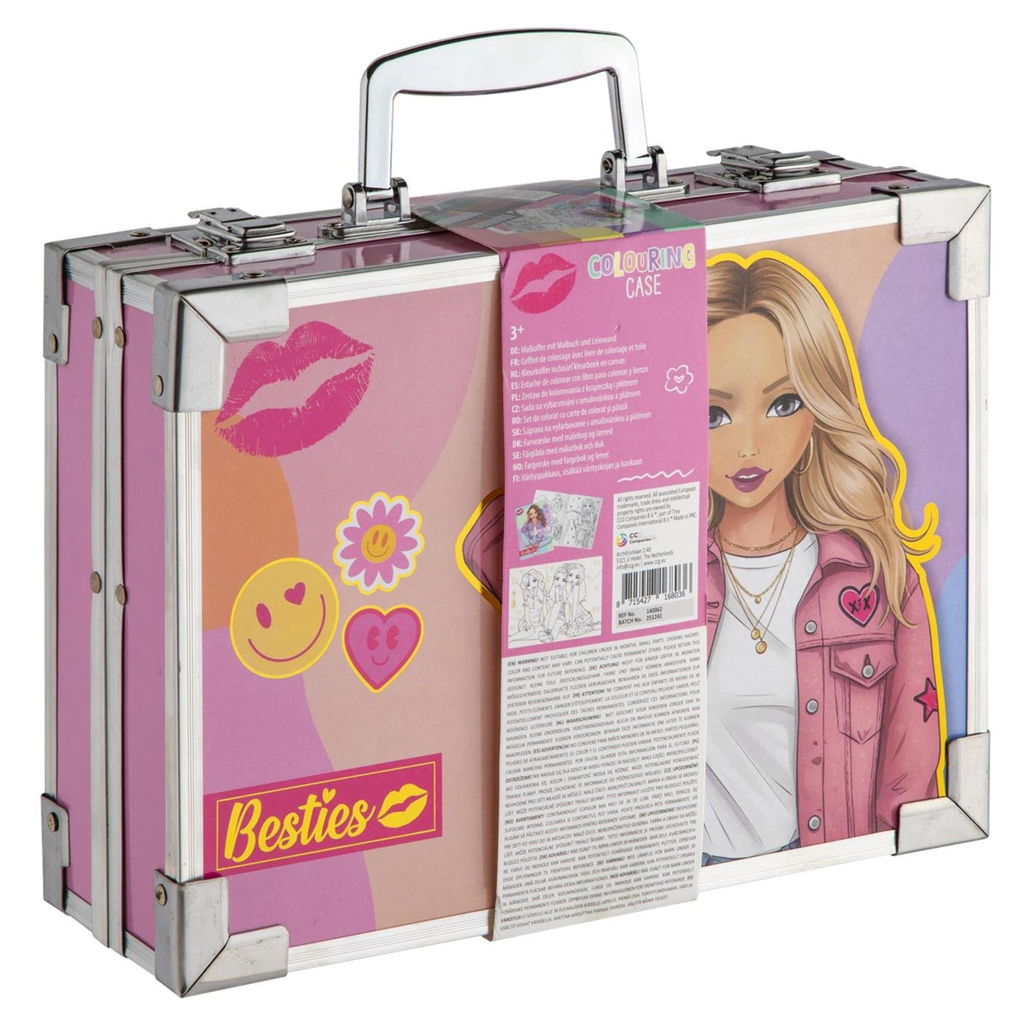 Creative craft group besties estuche de color metálico incl. lienzo