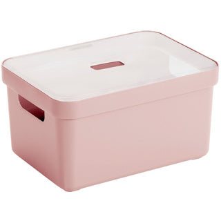 Sigma home storage box 13l pink 350x246x183mm | 3 pieces