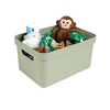 Caja de almacenamiento para el hogar Sigma 13l verde 350x246x183mm | 3 piezas