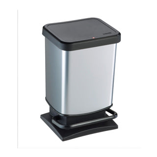 Rotho Rotho Paso Pedal Bin 20L Silver Metallic