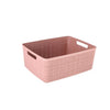 Cesta de almacenamiento de yute de curvor m 12l rosa amanecer