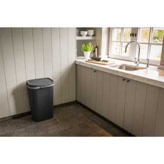 Curver Mistral Waste Bin Flat 50L Antracita