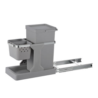 Cestino Eko Waste 20+4L grigio deco costruito -in